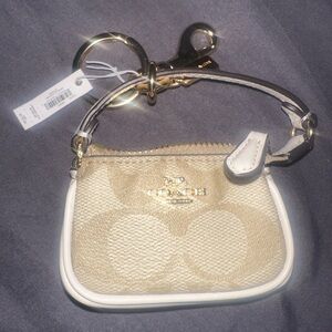 Mini coach purse keychain